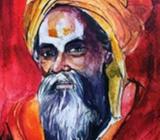 My water colour on paper work...Baba ji