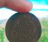 Half Anna | East India Company 1717