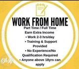 Part time / full time 1-2 hours. Phone work