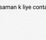Stationary K Saman K Liye Contact Karna Text