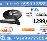 Tata Sky & Dish Tv & Airtel Tv { 1 Month Free } all India Free (cod)