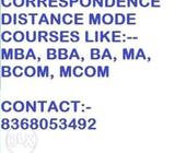 Correspondence course MBA BBA BA MA