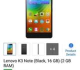 New Lenovo k3 note with original charger great
