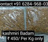Kashmiri Badam 450rs per Kg Unlimited Stock