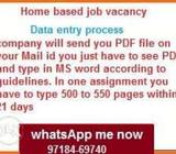 Legal Typing (PDF to MS WORD) Apply Now 100% Salary Fix 22000