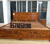 Brand new wooden furniture Storage double cot