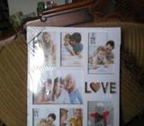 Wall mountable multiple photo frame