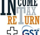 For GST Registration,& return. INCOME TAX return contact