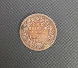One Quarter Anna 1903 Copper Coin (115 Year Old) by Edward VII