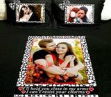 Bed sheet with your choice photos printed on it