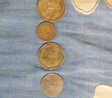 1962,1987,1985 AND 1975 COINS 1RS AND 10PISA