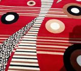 Red And White Area Rug