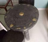 Authentic old vintage coffee table made from one