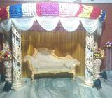 All type of festive floral decoration done here