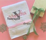 Embroidered with Cartoons and Names Towels for kids